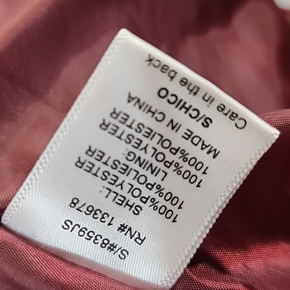 Women's Burgundy Bomber Jacket S - Picture 8 of 9